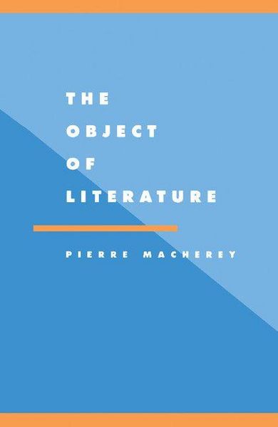 Produktbild: The Object of Literature
