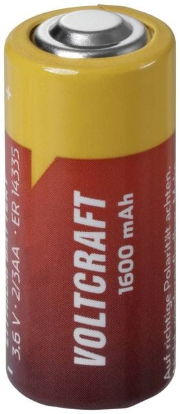 VOLTCRAFT ER14335 Spezial-Batterie 2/3AA Button-top Li-SoCl2 3.6V 1600 mAh 1St.