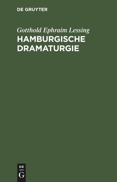 Produktbild: Hamburgische Dramaturgie