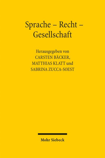 Produktbild: Sprache - Recht - Gesellschaft