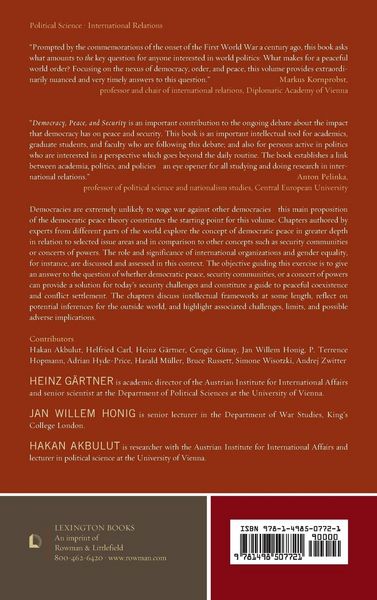 Produktbild: Democracy, Peace, and Security