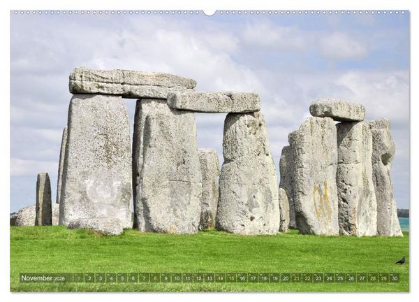 Produktbild: Geheimnisvolles Stonehenge (Wandkalender 2026 DIN A2 quer), CALVENDO Monatskalender