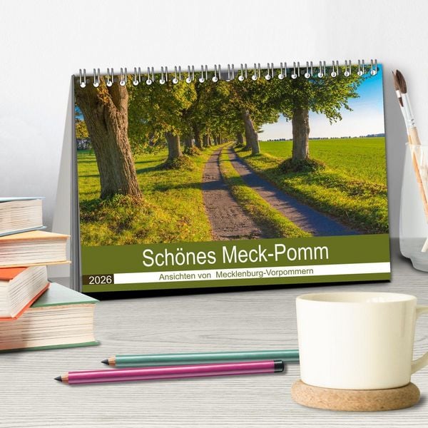 Produktbild: Sch&ouml;nes Meck-Pomm (Tischkalender 2026 DIN A5 quer), CALVENDO Monatskalender