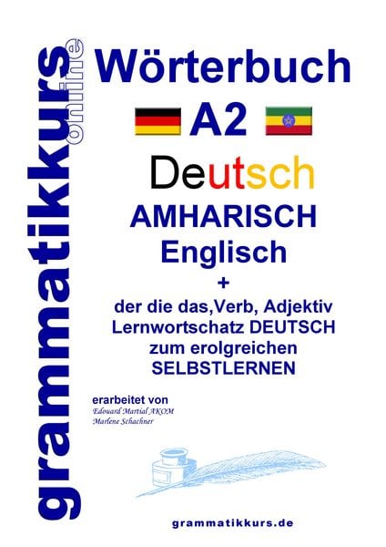 Produktbild: W&ouml;rterbuch Deutsch - Amharisch - Englisch A2