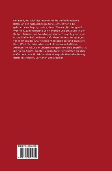 Produktbild: Erz&auml;hlen, Erkl&auml;ren, Verstehen