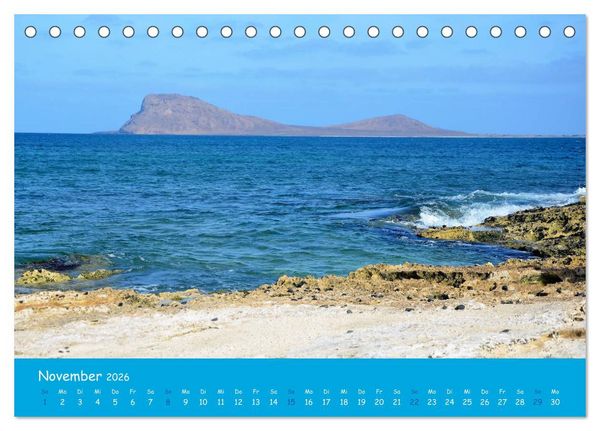 Produktbild: Cabo verde Inselgefl&uuml;ster - Ilha do Sal (Tischkalender 2026 DIN A5 quer), CALVENDO Monatskalender