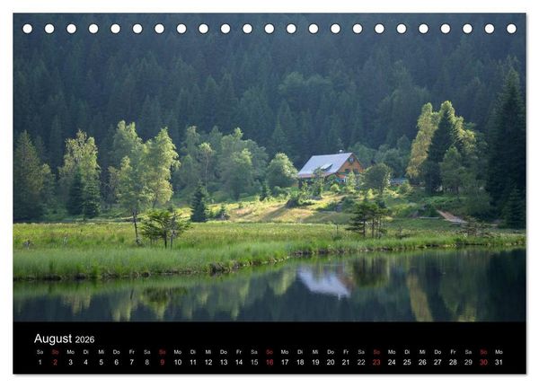 Produktbild: Bayerischer Wald - der Osten Bayerns (Tischkalender 2026 DIN A5 quer), CALVENDO Monatskalender