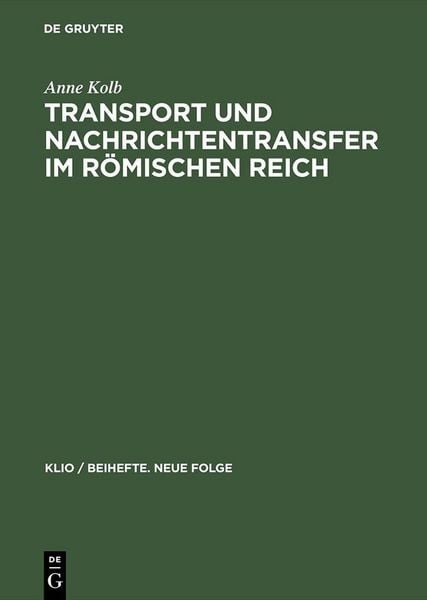 Produktbild: Transport und Nachrichtentransfer im R&ouml;mischen Reich