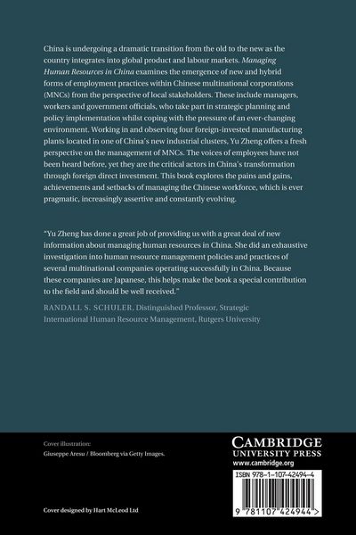 Produktbild: Managing Human Resources in China