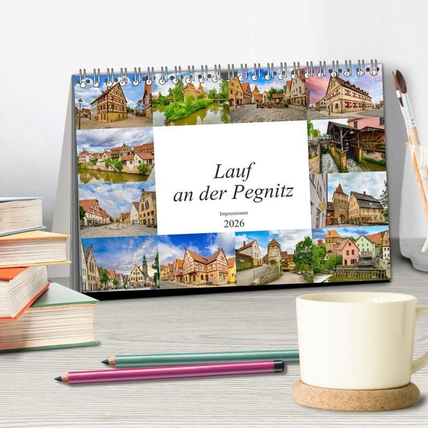 Produktbild: Lauf an der Pegnitz Impressionen (Tischkalender 2026 DIN A5 quer), CALVENDO Monatskalender
