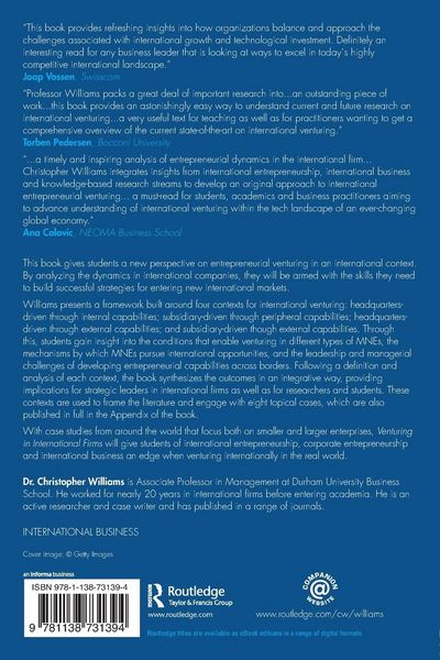 Produktbild: Venturing in International Firms