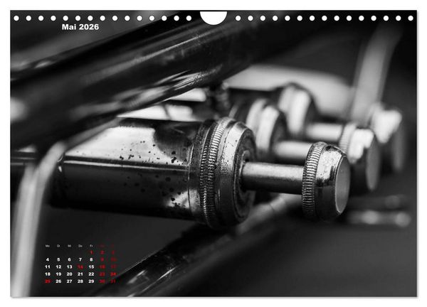 Produktbild: Trompete - Close up (Wandkalender 2026 DIN A4 quer), CALVENDO Monatskalender