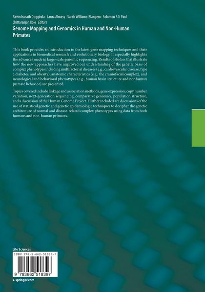 Produktbild: Genome Mapping and Genomics in Human and Non-Human Primates