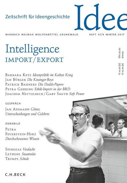 Produktbild: Zeitschrift f&uuml;r Ideengeschichte Heft XI/4 Winter 2017