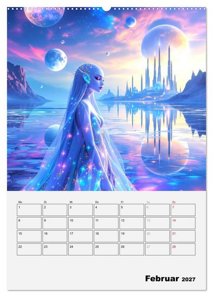 Produktbild: Herrscherinnen der Galaxien (hochwertiger Premium Wandkalender 2027 DIN A2 hoch), Kunstdruck in Hochglanz