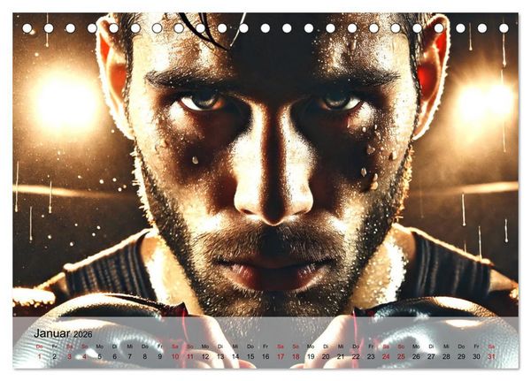 Produktbild: MMA Germany - Mixed Martial Arts Power (Tischkalender 2026 DIN A5 quer), CALVENDO Monatskalender