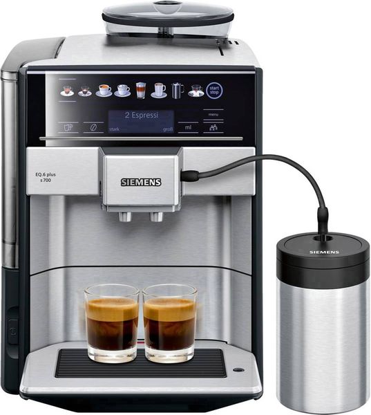 Siemens Hausgeräte EQ 6 plus S700 TE657M03DE Kaffeevollautomat Edelstahl