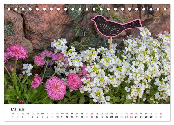 Produktbild: Mein Jahr im Landhausgarten (Tischkalender 2026 DIN A5 quer), CALVENDO Monatskalender