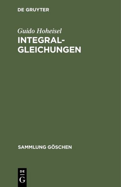 Produktbild: Integralgleichungen