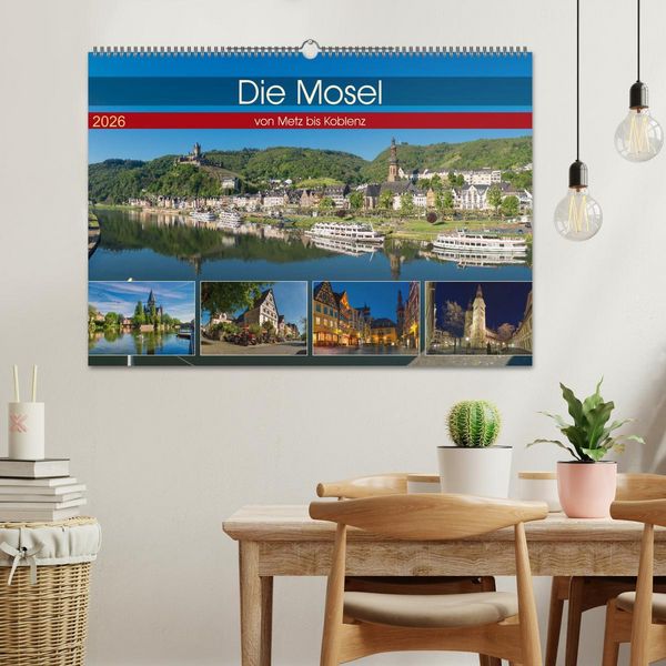 Produktbild: Die Mosel von Metz bis Koblenz (Wandkalender 2026 DIN A2 quer), CALVENDO Monatskalender