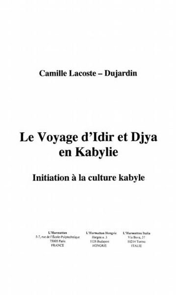 Produktbild: Voyage d'Idir et Djya en Kabylie