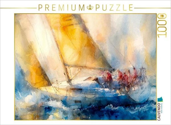 Produktbild: CALVENDO Puzzle Volle Kraft voraus mit Mut und Ausdauer | 1000 Teile Lege-Gr&ouml;&szlig;e 64x48cm Foto-Puzzle f&uuml;r gl&uuml;ckliche Stunden