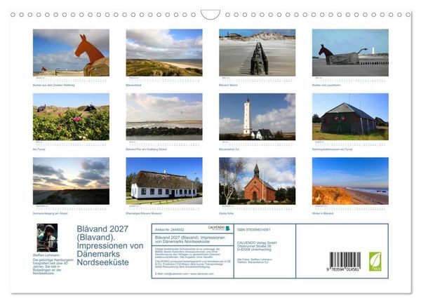 Produktbild: Bl&aring;vand 2027 (Blavand). Impressionen von D&auml;nemarks Nordseek&uuml;ste (Wandkalender 2027 DIN A3 quer), CALVENDO Monatskalender