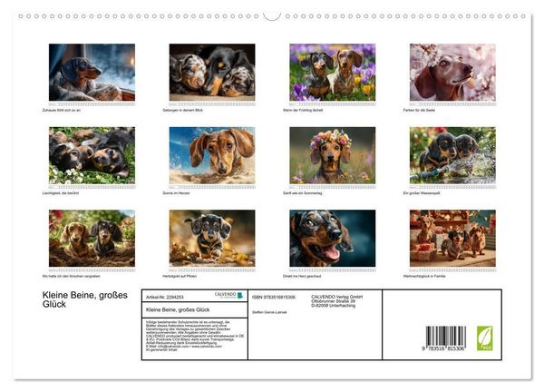 Produktbild: Kleine Beine, gro&szlig;es Gl&uuml;ck (hochwertiger Premium Wandkalender 2027 DIN A2 quer), Kunstdruck in Hochglanz