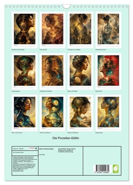Produktbild: Die Porzellan-G&ouml;ttin (Wandkalender 2027 DIN A3 hoch), CALVENDO Monatskalender