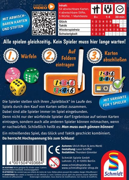 Produktbild: Schmidt 49368 - Klein & Fein, G&ouml;nnen k&ouml;nnen, W&uuml;rfelspiel