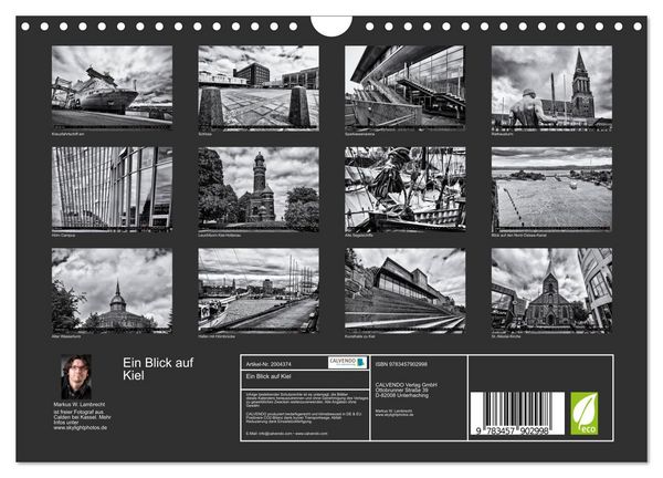 Produktbild: Ein Blick auf Kiel (Wandkalender 2026 DIN A4 quer), CALVENDO Monatskalender