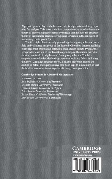Produktbild: Algebraic Groups