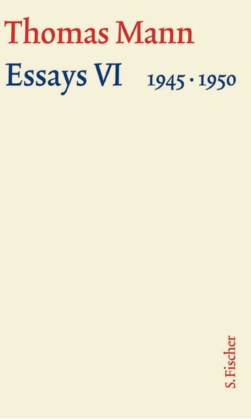 Produktbild: Essays VI 1945-1950