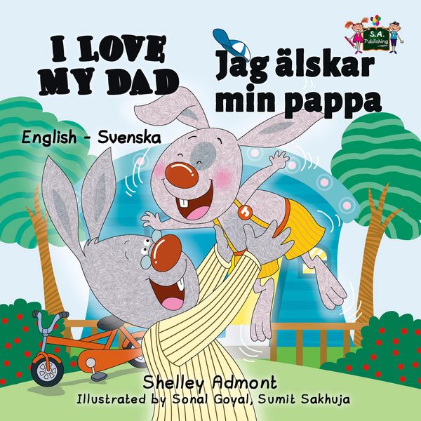 Produktbild: I Love My Dad (English Swedish Bilingual Book)