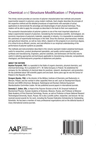 Produktbild: Chemical and Structure Modification of Polymers