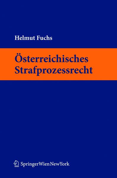 Produktbild: &Ouml;sterreichisches Strafprozessrecht