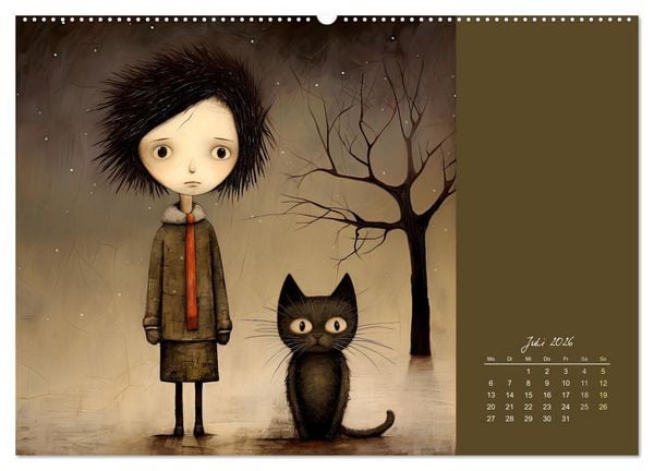 Produktbild: Die Katze - mein Freund (hochwertiger Premium Wandkalender 2026 DIN A2 quer), Kunstdruck in Hochglanz