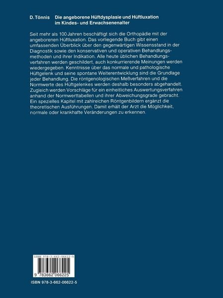 Produktbild: Die angeborene H&uuml;ftdysplasie und H&uuml;ftluxation im Kindes- und Erwachsenenalter