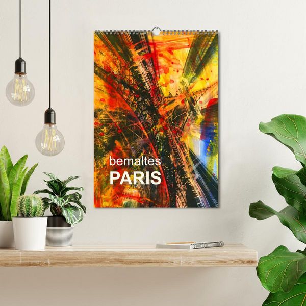 Produktbild: bemaltes Paris (Wandkalender 2026 DIN A3 hoch), CALVENDO Monatskalender