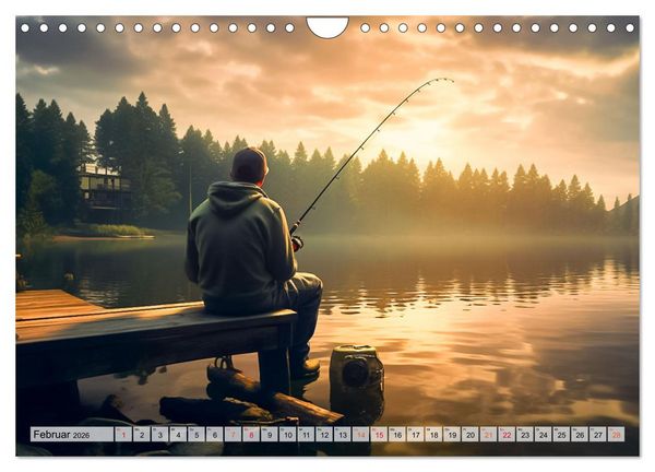 Produktbild: Angeln und Fischen Impressionen (Wandkalender 2026 DIN A4 quer), CALVENDO Monatskalender