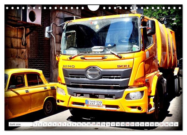 Produktbild: Hino Trucks - Nutzfahrzeuge Made in Japan (Wandkalender 2026 DIN A4 quer), CALVENDO Monatskalender