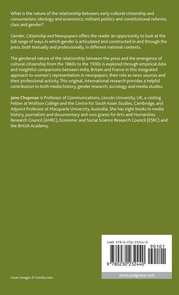 Produktbild: Gender, Citizenship and Newspapers