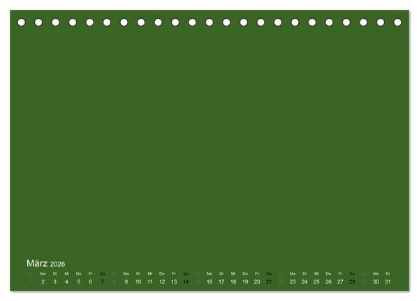 Produktbild: Bastelkalender - dunkel Gr&uuml;n (Tischkalender 2026 DIN A5 quer), CALVENDO Monatskalender