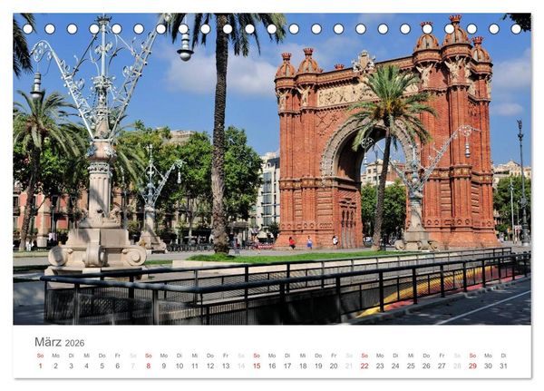 Produktbild: Barcelona im Auge der Kamera (Tischkalender 2026 DIN A5 quer), CALVENDO Monatskalender