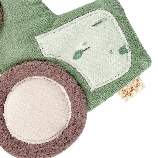 Produktbild: Sigikid 39982 - Knistertuch Traktor, sigibaby Greifling, Baumwolle, 15 cm
