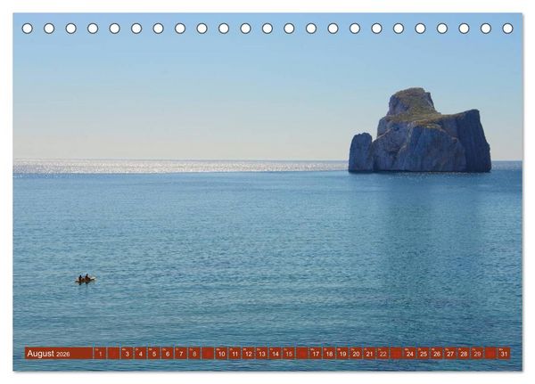 Produktbild: Sardiniens magische K&uuml;sten (Tischkalender 2026 DIN A5 quer), CALVENDO Monatskalender
