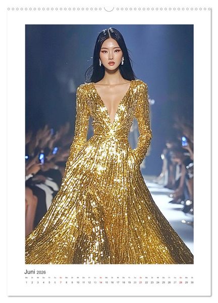 Produktbild: Asian High Fashion. Eleganz und Glamour auf dem Laufsteg (Wandkalender 2026 DIN A2 hoch), CALVENDO Monatskalender