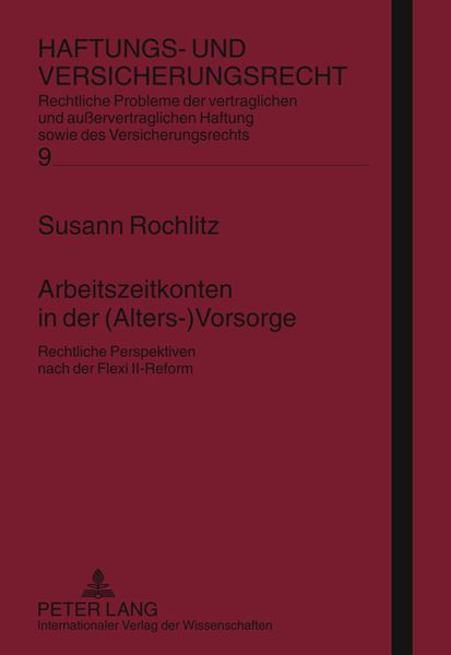 Produktbild: Arbeitszeitkonten in der (Alters-)Vorsorge