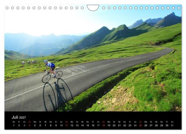 Produktbild: Pyren&auml;enp&auml;sse mit dem Rennrad 2027 (Wandkalender 2027 DIN A4 quer), CALVENDO Monatskalender