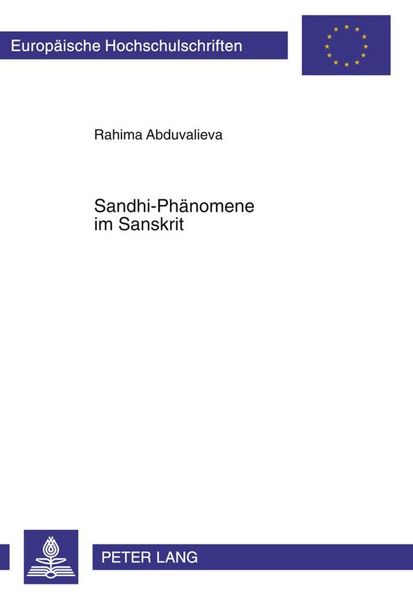 Produktbild: Sandhi-Ph&auml;nomene im Sanskrit